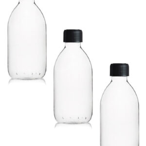 3x 1000 ml transparent glass bottle with cap by Comptoir des flacons. Discover premium industrial and plumbing products at Nigeria-Materiels.com. We deliver excellence in every order.