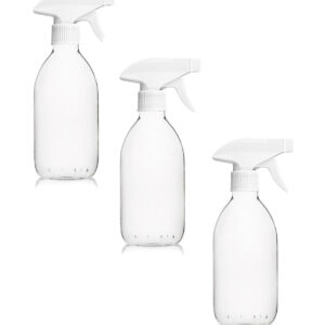 3x 1000 ml transparent glass spray bottles with trigger by Comptoir des flacons. Nigeria-Materiels.com provides top-notch electrical and construction materials. Your projects deserve the best.