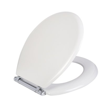 Traditional double white toilet seat with detachable assisted lowering ref. 7TD00013001. Shop for reliable construction and electrical supplies at Nigeria-Materiels.com. We are here to support your goals.