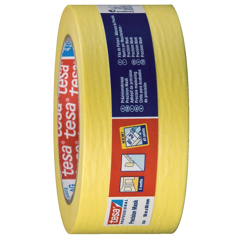 Masking tape 4334, yellow, width 19 mm, 50 m roll. Nigeria-Materiels.com offers a wide range of electrical and construction materials. Your success is our mission.