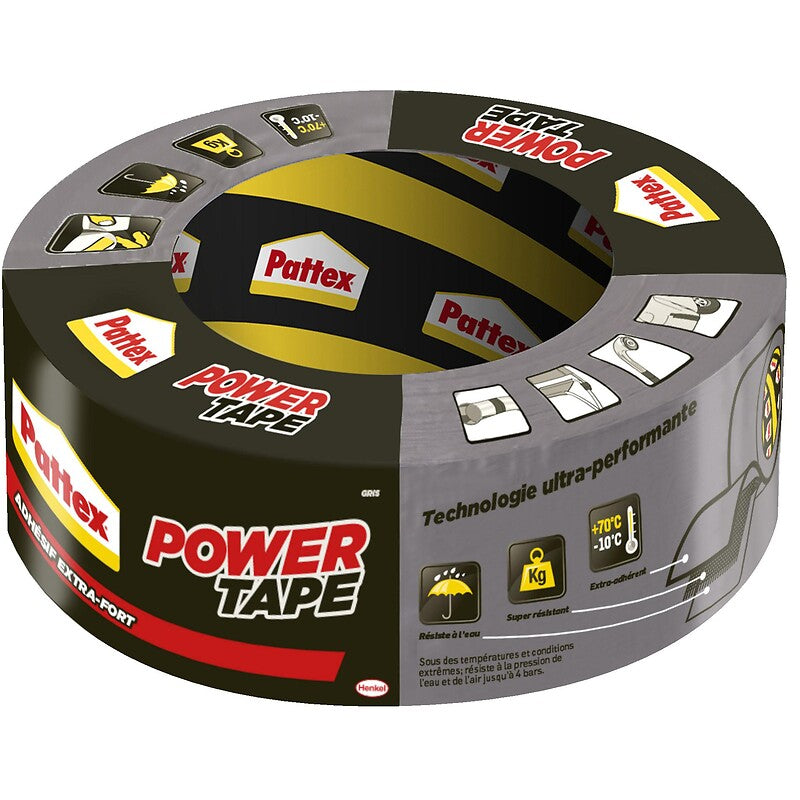 Power Tape grey repair adhesive, width 50 mm, in 30 m roll. Nigeria-Materiels.com provides top-notch electrical and construction materials. Your projects deserve the best.