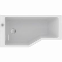 Asymmetrical bathtub PLENITUDE 3 160/90-70 cm left white acrylic drain included. Nigeria-Materiels.com provides top-notch electrical and construction materials. Your projects deserve the best.