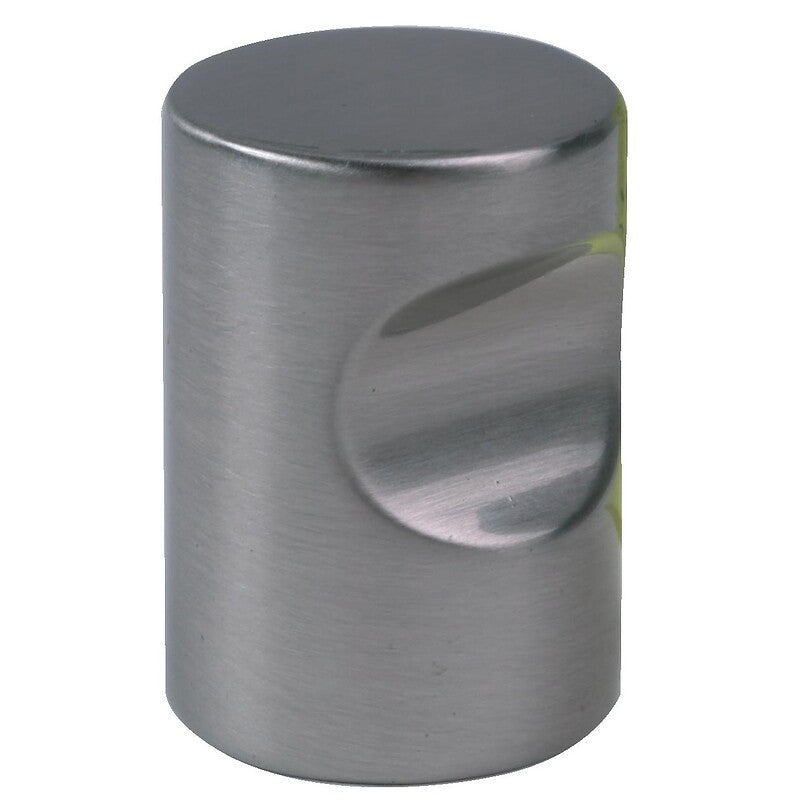 Zinc notched button, satin stainless steel finish, Ø 16 mm, height 26 mm. Find the best construction and hardware materials at Nigeria-Materiels.com. We are your trusted partner.