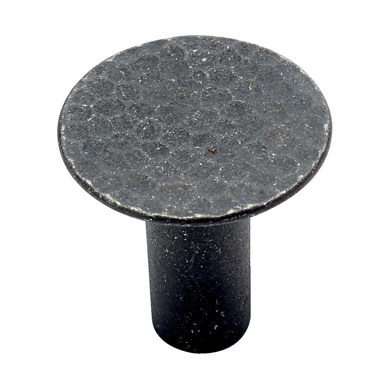 Forge zamak button, matte black steel finish. Nigeria-Materiels.com offers top-quality hardware and construction materials. Find everything you need for your projects in one place.