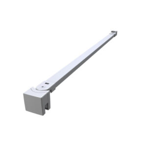 Wall mounting arm for Concerto ALTERNA shower screen, fully opening pivot door, white profile. Explore our extensive catalog of industrial and construction materials at Nigeria-Materiels.com. We deliver quality and reliability.