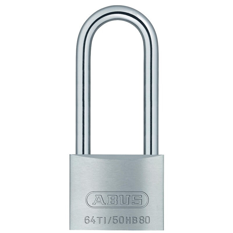 50 mm Titanium padlock with high shackle. Find reliable construction and plumbing products at Nigeria-Materiels.com. We make your projects easier and more efficient.