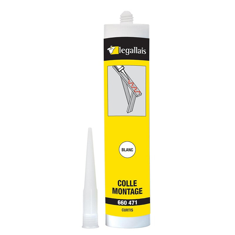 CURTIS white acrylic carpentry and fitting assembly glue 310 ml cartridge. Explore our collection of construction and plumbing products at Nigeria-Materiels.com. We deliver excellence in every order.