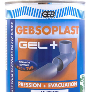 Rigid PVC glue, drinking water contact GEBSOPLAST GEL PLUS 1 liter box with brush ref 504746. Nigeria-Materiels.com offers high-quality industrial and electrical materials. Trust us for all your project needs.