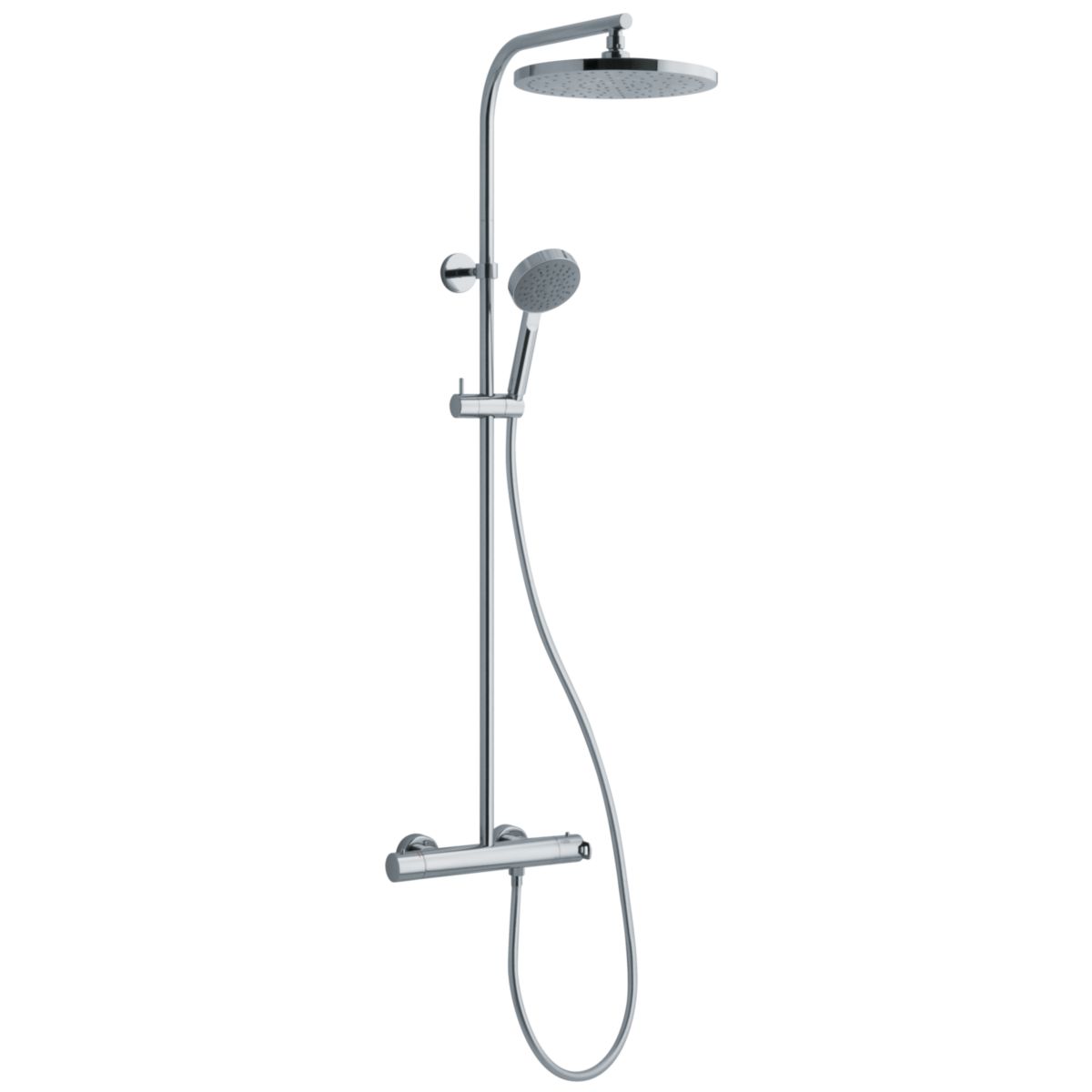 ALTERNA PLENITUDE shower column with chrome thermostatic mixer, Ref.PE612151CR. Find reliable industrial and plumbing supplies at Nigeria-Materiels.com. We make your projects easier and more efficient.