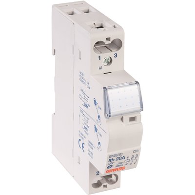 Contactor ctr - 20a 2no 230v - 1 module Ref / GWD6703. Nigeria-Materiels.com is your one-stop shop for electrical and hardware needs. Enjoy a seamless shopping experience.