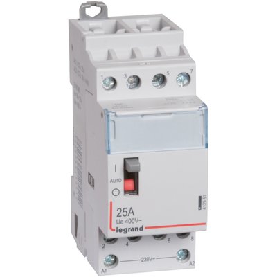 Power contactor coil 230 V~ - 4P - 250 V~ - 25 A - 4F - 2 mod - Ref.412551. Find durable electrical and construction supplies at Nigeria-Materiels.com. We are committed to your success.