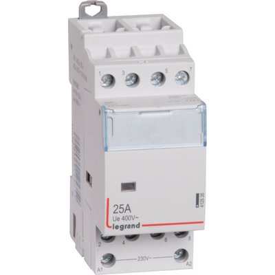 Power contactor coil 230 V~ - 4P - 400 V~ - 25 A - 4F - 2 mod - Ref.412535. Find durable electrical and construction supplies at Nigeria-Materiels.com. We are committed to your success.