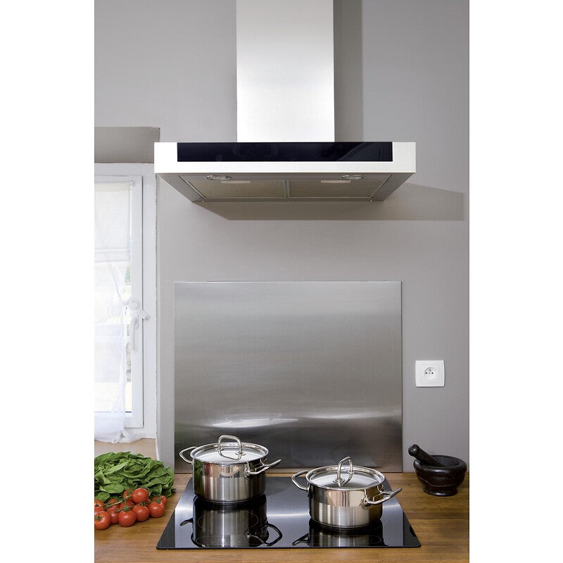 Stainless steel cooker hood splashback width 60 x height 70 cm. Nigeria-Materiels.com offers a wide selection of hardware and plumbing supplies. Your satisfaction is guaranteed.