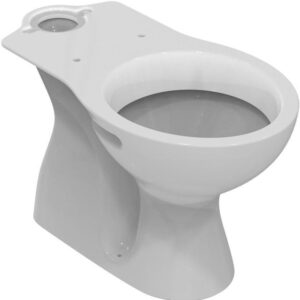 ULYSSE toilet bowl with vertical outlet 120 white ref. E902801. Find durable electrical and construction materials at Nigeria-Materiels.com. We are committed to excellence.