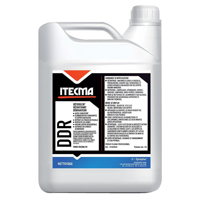 DDR renovating descaling detergent 5 liter can. Find the best construction and hardware materials at Nigeria-Materiels.com. We are your trusted partner.