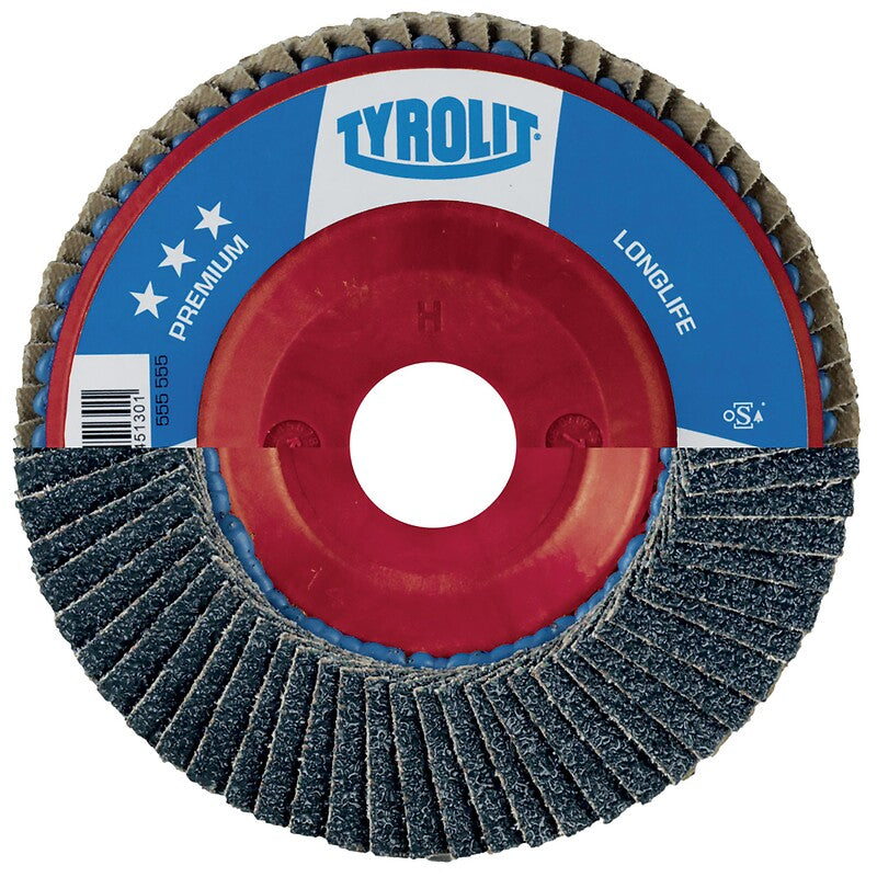 Longlife flat flap disc diameter 125 mm grain 40 bore 22.2 mm. Find durable plumbing and electrical materials at Nigeria-Materiels.com. We are committed to excellence.