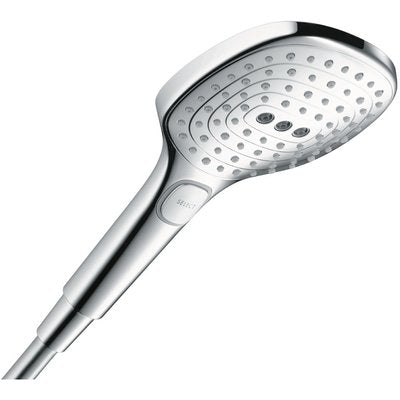 Raindance Select E 120 3jet EcoSmart hand shower ref. 26521000. Explore our range of electrical and construction products at Nigeria-Materiels.com. We deliver quality and reliability.