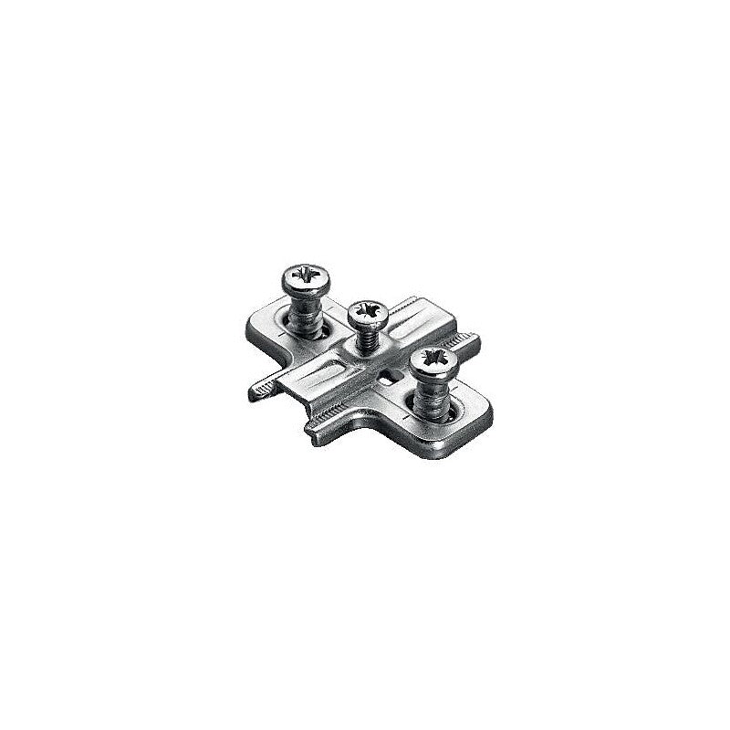 Hancock crosshead screw-in base, 3 mm distance, with pre-mounted euro screws. Nigeria-Materiels.com offers a wide selection of hardware and plumbing supplies. Your satisfaction is guaranteed.