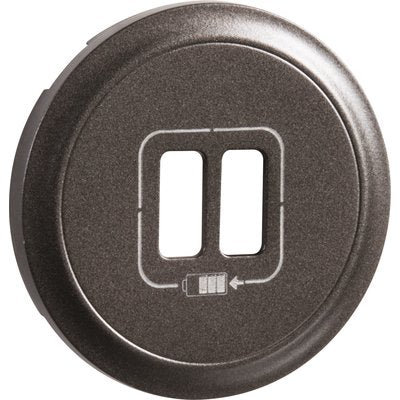 Céliane hubcap - double socket for USB charger - graphite - Ref.067956. Nigeria-Materiels.com offers a wide range of hardware and industrial supplies. Trust us for all your project needs.