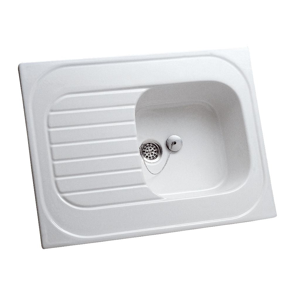 GEBERIT REDON sink 1 bowl 1 drainer 100x60 white, Ref.692000000. Nigeria-Materiels.com is dedicated to providing premium industrial and plumbing supplies. Your satisfaction is our goal.