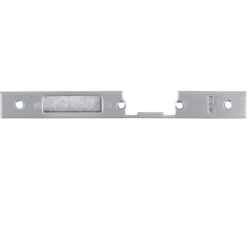 Closed U-shaped stainless steel central strike plate 220 x 24 x 6 mm for Blindo and Multiblindo left locks. Nigeria-Materiels.com offers a wide selection of hardware and plumbing supplies. Your satisfaction is guaranteed.