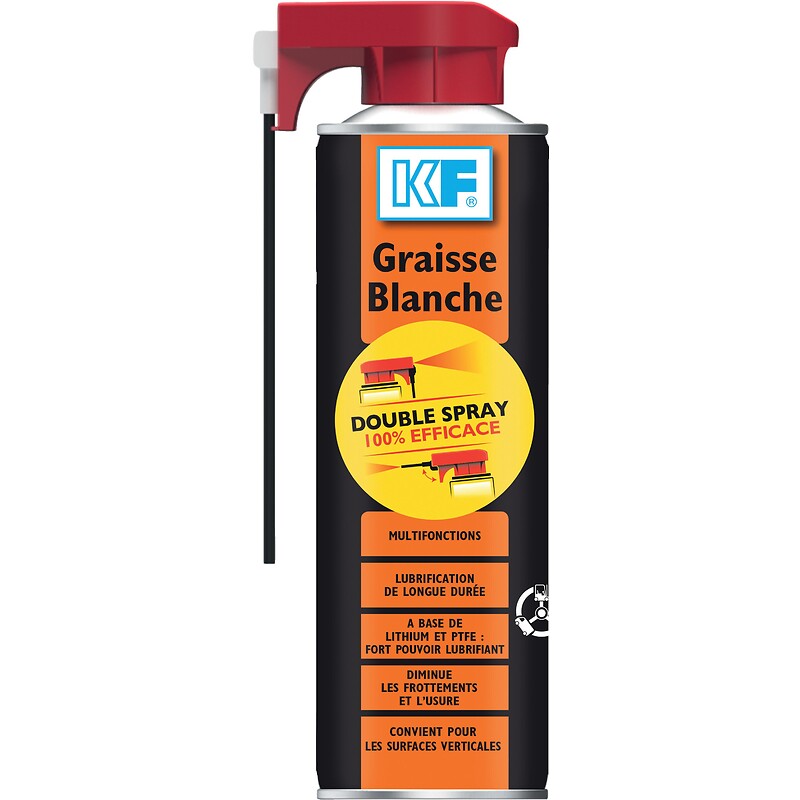 White grease based on lithium + PTFE, Double Spray aerosol 500ml net. Nigeria-Materiels.com offers a wide range of hardware and electrical products. Quality and affordability guaranteed.