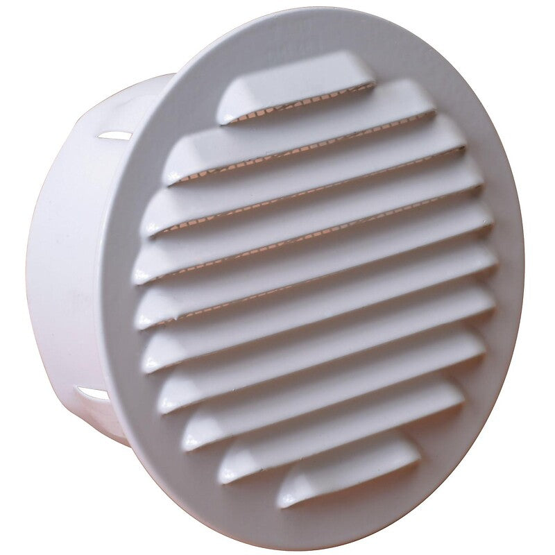 External ventilation grille to be built in Ø 100 mm - white finish. Find high-quality hardware and plumbing products at Nigeria-Materiels.com. We cater to both small and large-scale projects.