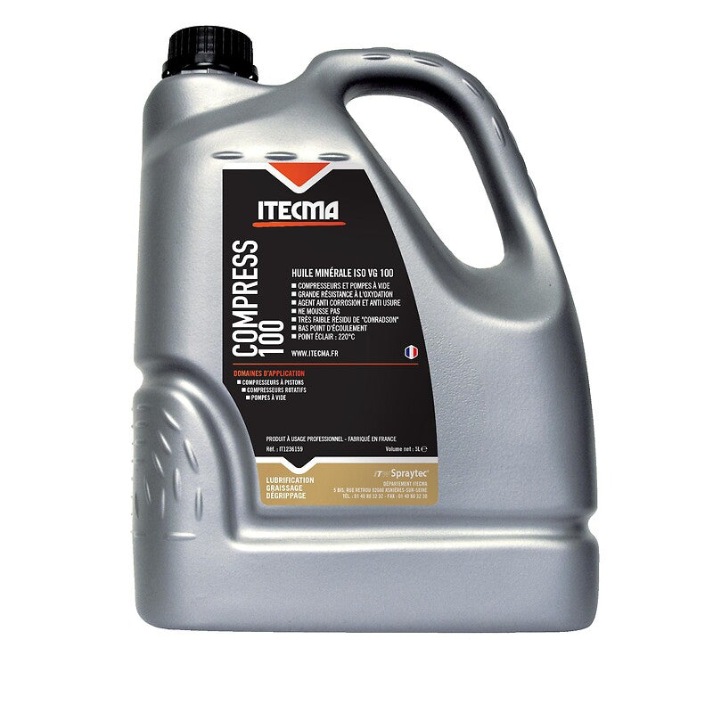 Compressor oil Compress 100 5 liter can. Discover the best industrial and plumbing supplies at Nigeria-Materiels.com. We are your trusted partner.