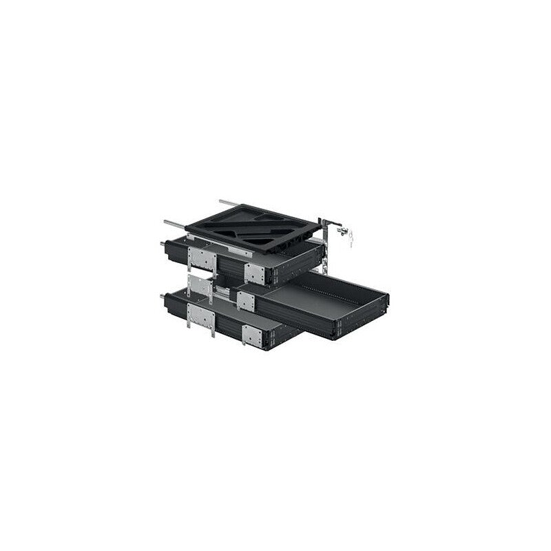 3 drawer unit kit, full extension, Silent System, 392 x 730, black. Find durable industrial and electrical materials at Nigeria-Materiels.com. We are committed to excellence.