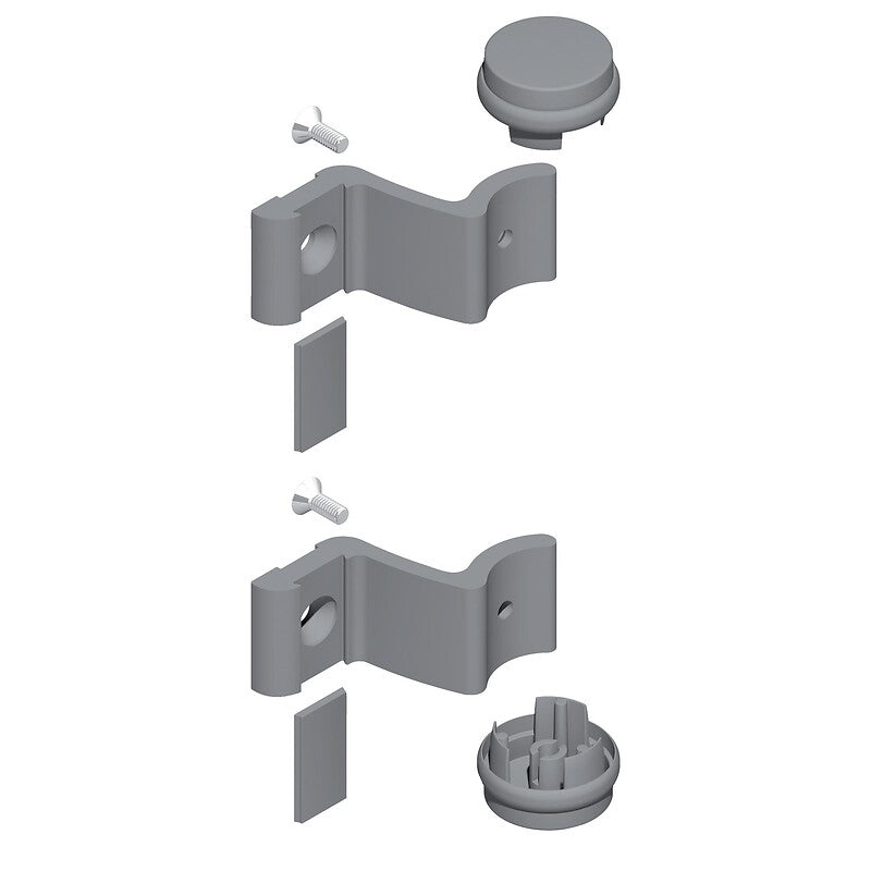 Straight bracket kit + caps 7329 aluminum gray finish. Nigeria-Materiels.com is your go-to source for construction and hardware supplies. Enjoy a seamless shopping experience.