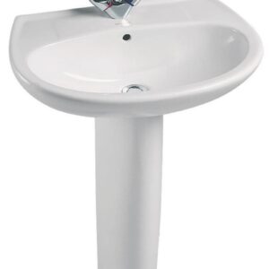 JACOB DELAFON BRIVE 55cm white mesh washbasin, Ref.E1282F00. Explore our range of electrical and construction products at Nigeria-Materiels.com. We deliver quality and reliability.