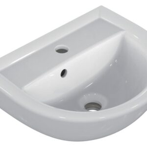 PORCHER ULYSSE 45 cm white washbasin Ref. E899101. Discover top-quality hardware and industrial tools at Nigeria-Materiels.com. We are here to support your projects.