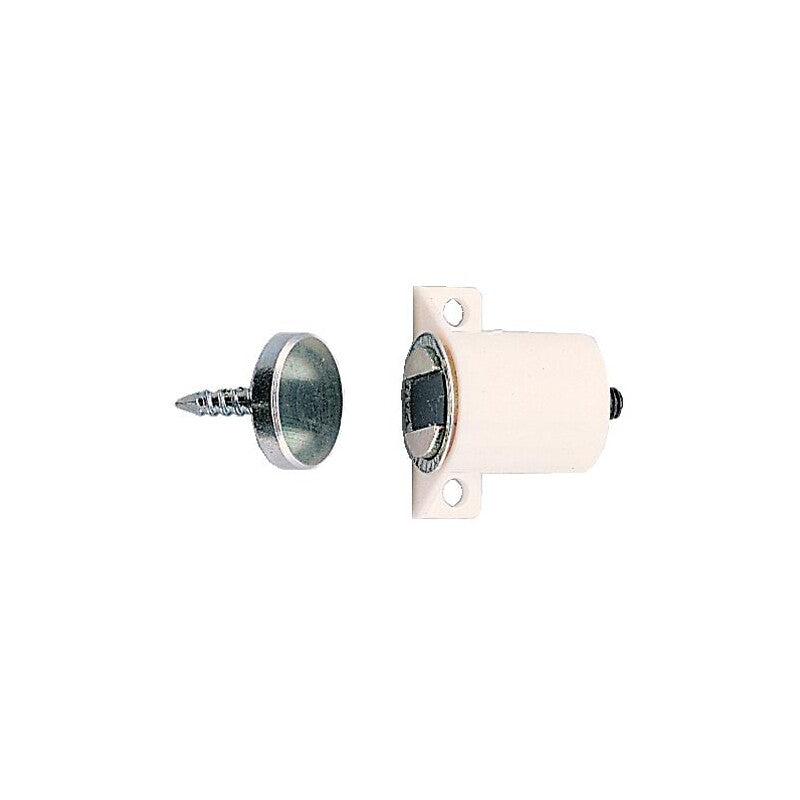 Compact latch C 12-5 Z - white - force 5 kg - supplied with counterplate with crimped screw tip. Discover premium plumbing and electrical supplies at Nigeria-Materiels.com. We are committed to delivering excellence in every product.