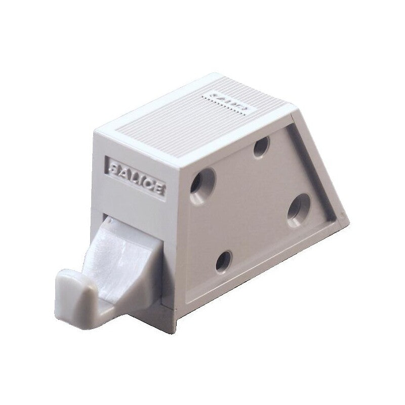 Gray mechanical latch for PUSH system. Nigeria-Materiels.com offers a wide selection of plumbing and electrical products. Quality and affordability guaranteed.