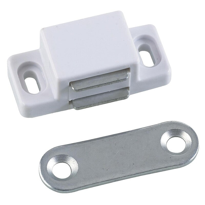 White rectangular latch, force 4 kg - surface mounting - box of 100. Find durable electrical and construction supplies at Nigeria-Materiels.com. We are committed to your success.