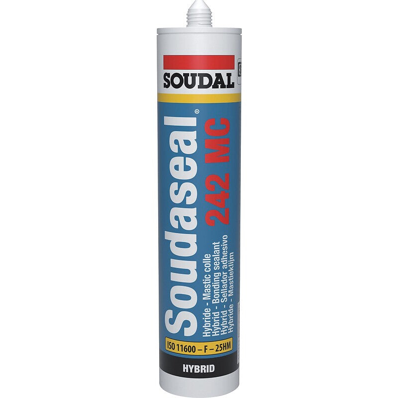 Soudaseal 242 MC adhesive sealant, white color, box of 12 cartridges of 290 ml. Find durable industrial and electrical materials at Nigeria-Materiels.com. We are committed to excellence.