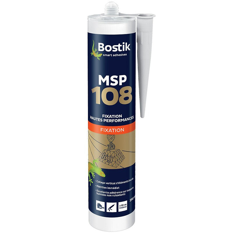 MS Polymer MSP 108 putty white color 290 ml cartridge. Nigeria-Materiels.com is dedicated to providing premium industrial and plumbing supplies. Your satisfaction is our goal.