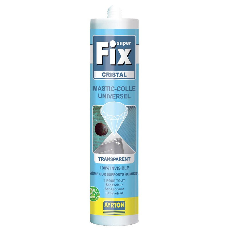 MS polymer sealant Superfix crystal transparent 290 ml cartridge. Nigeria-Materiels.com offers a wide selection of plumbing and electrical products. Quality and affordability guaranteed.