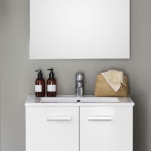 CONCERTO 60 cm 2-door glossy white cabinet. Explore our range of electrical and construction products at Nigeria-Materiels.com. We deliver quality and reliability.