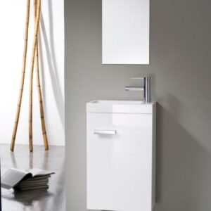 ALTERNA CONCERTO Woodstack White lacquered 1-door washbasin unit, 40 cm. Explore our collection of construction and hardware products at Nigeria-Materiels.com. We deliver quality and value.