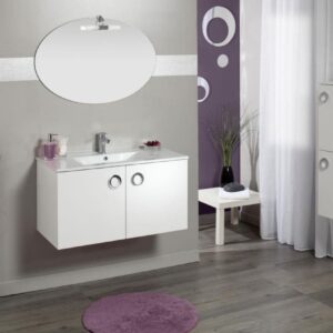 ALTERNA SEDUCTA 60 cm vanity unit, 2 doors, glossy white. Find reliable hardware and plumbing materials at Nigeria-Materiels.com. We are here to support your goals.