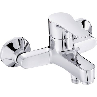 JULY bath-shower mixer with wall connections, chrome ref. E16033-4-CP. Nigeria-Materiels.com is your trusted partner for industrial and plumbing needs. Shop with us for reliable solutions.