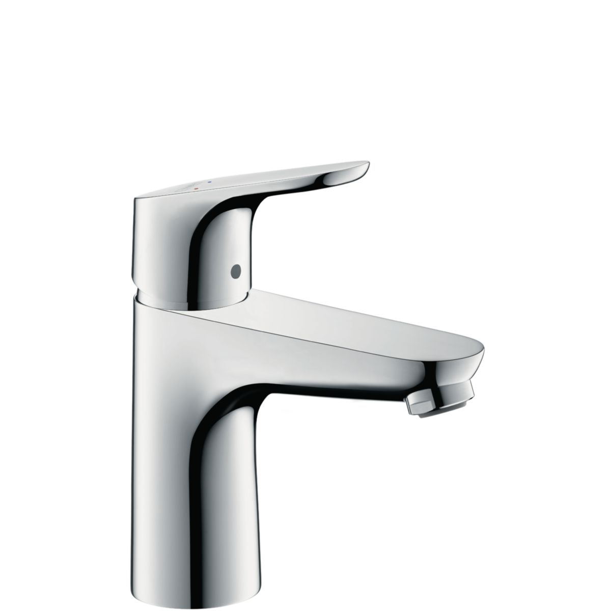 HANSGROHE FOCUS basin mixer, 100 mm, without pop-up waste, chrome. Nigeria-Materiels.com offers high-quality plumbing and construction supplies. Trust us for all your project needs.