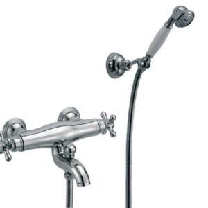 ALTERNA ANTICA thermostatic bath-shower mixer chrome + shower set. Discover premium industrial and plumbing products at Nigeria-Materiels.com. We deliver excellence in every order.