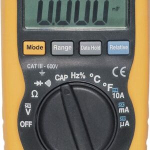 Digital multimeter VCA/VCC/ACA/ACC/Capa/Freq/R/Diode/B uzzer TURBOTRONIC, Ref. 40010112. Find durable plumbing and electrical materials at Nigeria-Materiels.com. We are committed to your success.