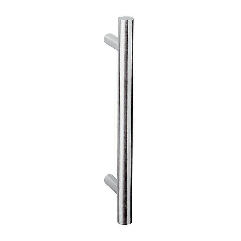 Pair of brushed 304 stainless steel swing door handles Ø30 mm center distance 900 mm. Nigeria-Materiels.com is your trusted partner for construction and industrial materials. Enjoy a seamless shopping experience with us.