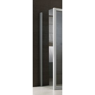 JAZZ shower screen + fixed 80 cm in transparent matt silver glass Ref. L13JPF08030. Explore our range of electrical and construction products at Nigeria-Materiels.com. We deliver quality and reliability.