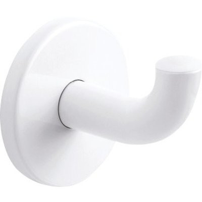 Stainless steel coat hook tube D 20, D 62 x 65, invisible fixings, white epoxy stainless steel finish ref. 4043EW. Shop for premium plumbing and electrical products at Nigeria-Materiels.com. We deliver quality and reliability.