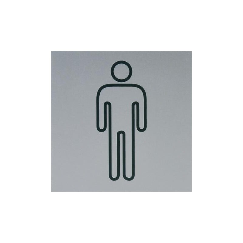 Silver anodized aluminum woman pictogram - adhesive. Nigeria-Materiels.com offers a wide selection of plumbing and electrical products. Quality and affordability guaranteed.