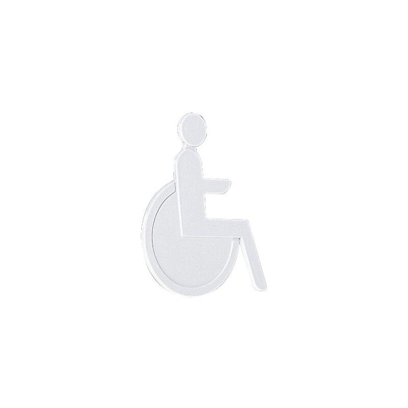 White nylon polyamide handicapped pictogram 113 x 130 mm. Nigeria-Materiels.com provides top-notch construction and industrial supplies. Your projects deserve the best.